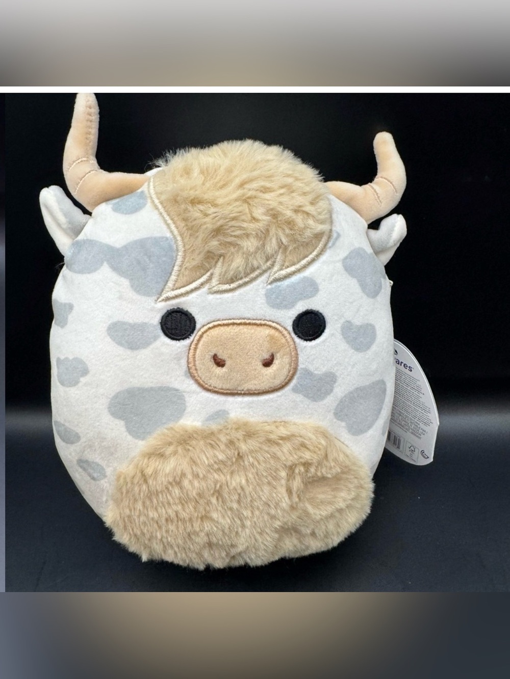 Squishmallows Borsa the Spotted Cow Plush Stuffed Animals Toy 7.5” NEW!! Brown